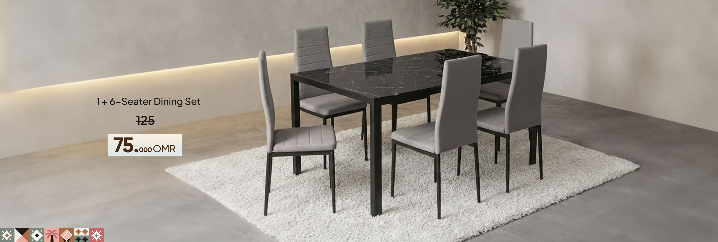NASO26-DR-CB-1 + 6-S Dining Set
