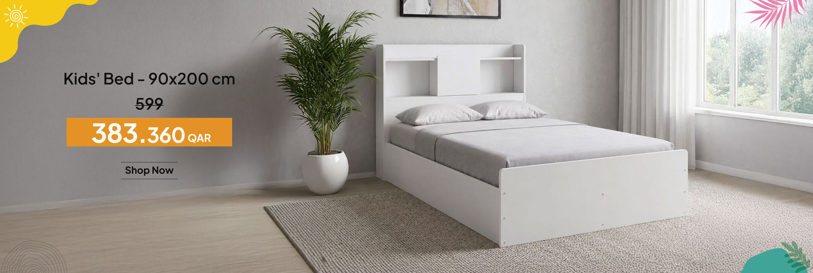 SSQ26-Kids-CB-Kids' Bed - 90x200 cm