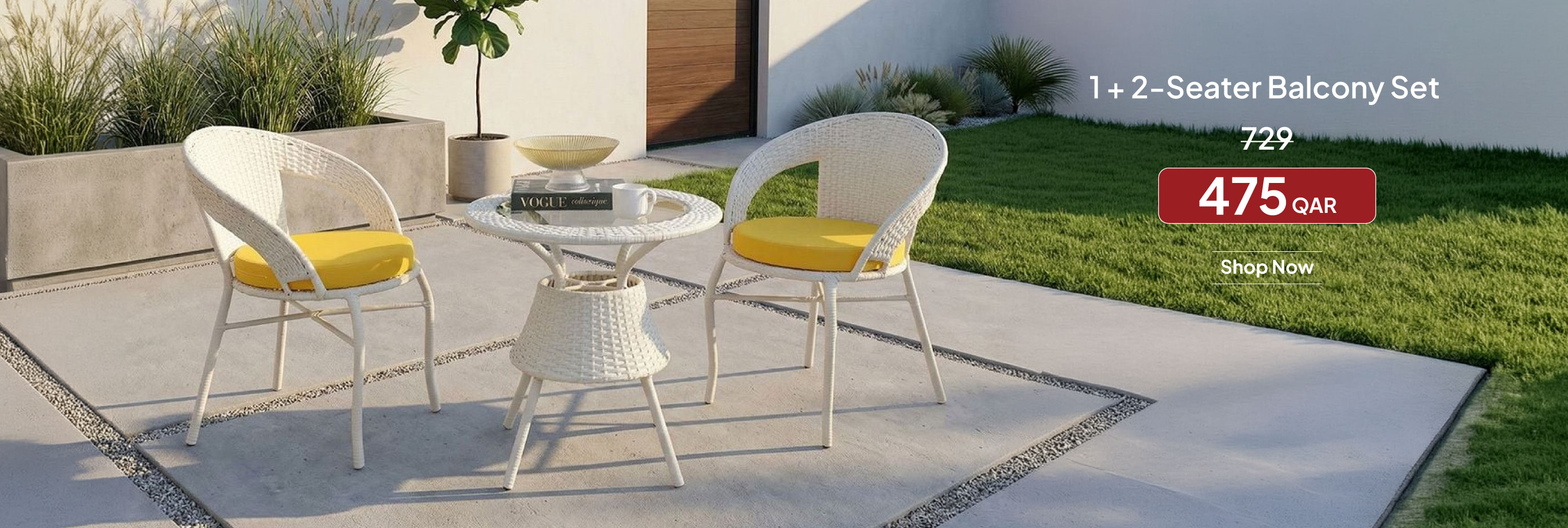 SOQ26-OD-CBJ-1 + 2-S Balcony Set