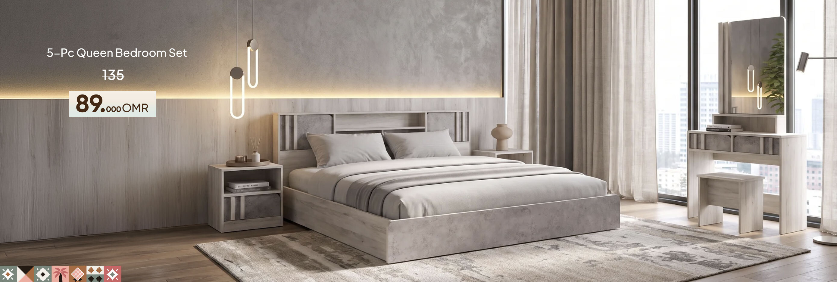NASO26-BR-CB-5-Pc King Bedroom Set