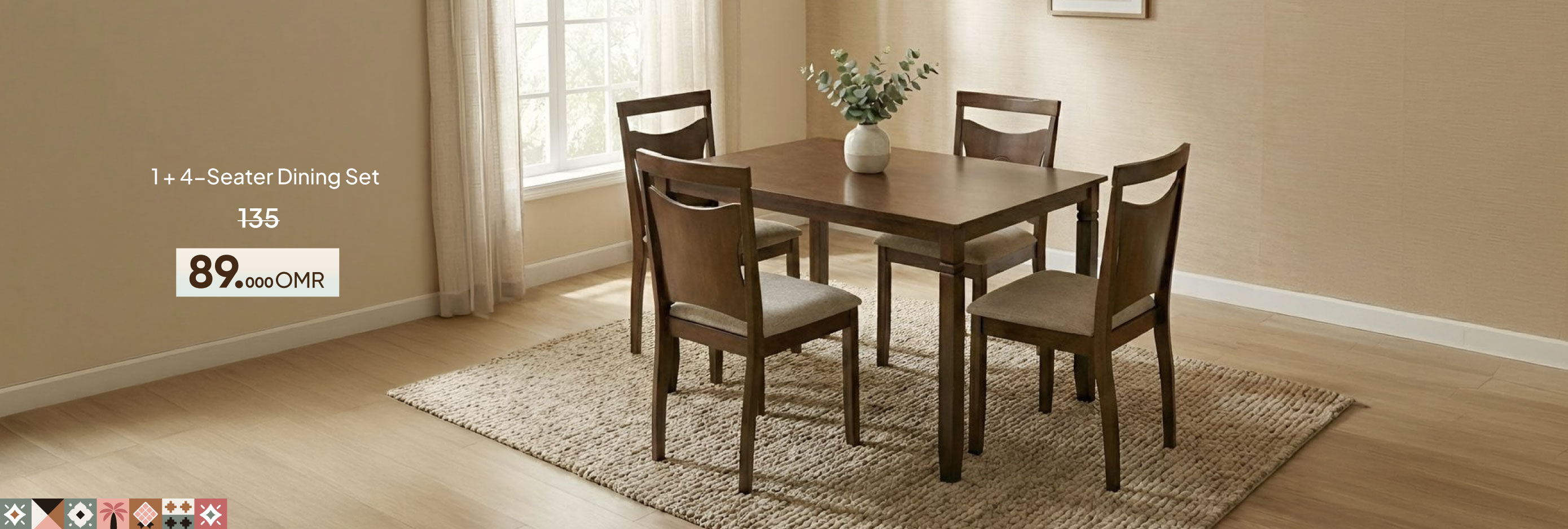 NASO26-DR-CB-1 + 4-S Dining Set