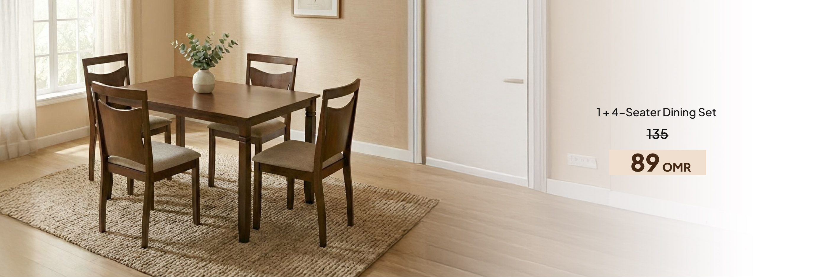 BARO26-DR-CB-1 + 4-S Dining Set