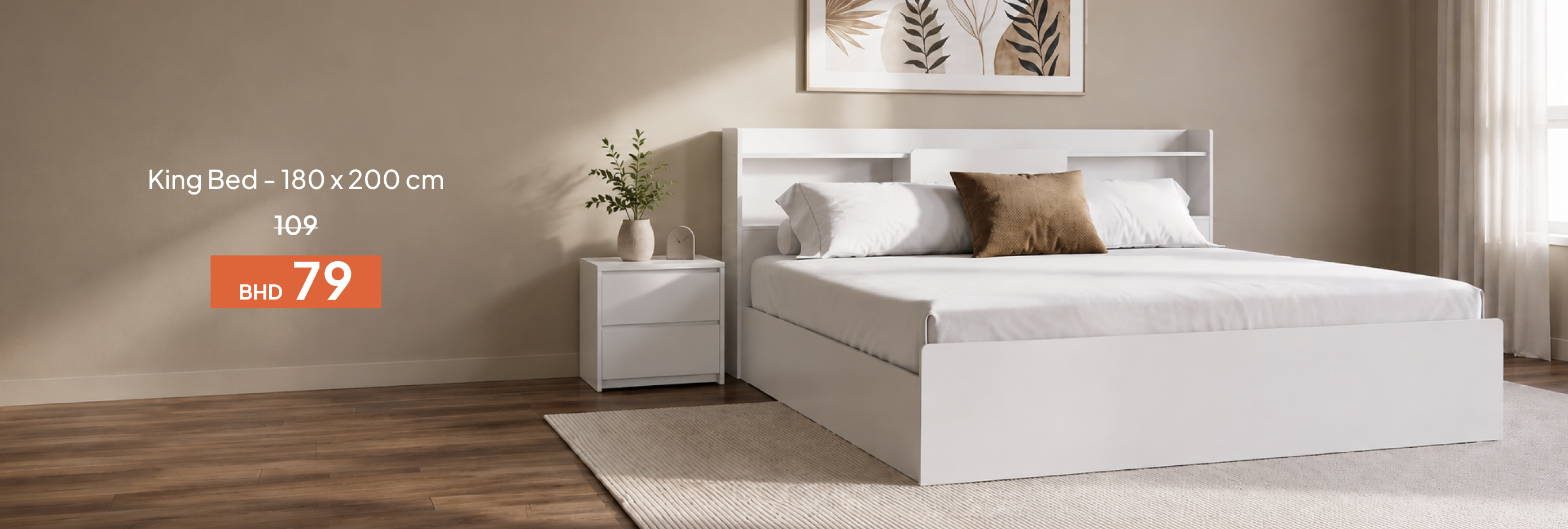 SSSB26-BR-CB-King Bed - 180 x 200