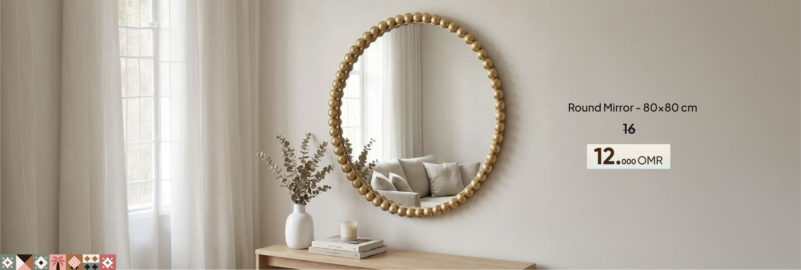 NASO26-DC-CB-Round Mirror - 80x80