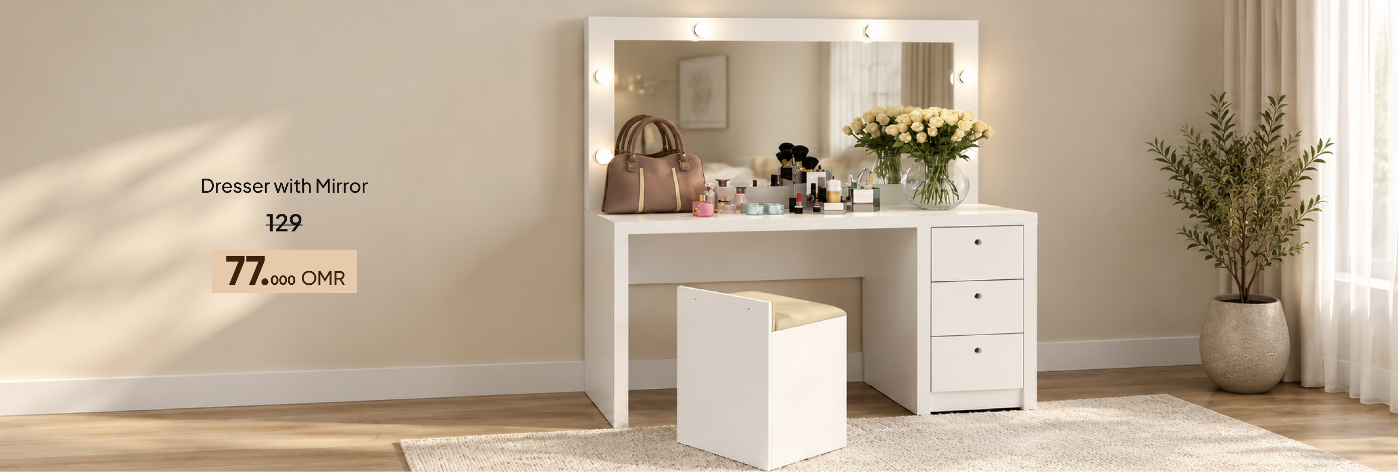 BAHO26-BRA-CB-Dresser with Mirror
