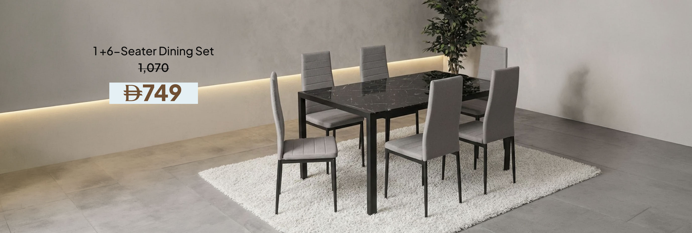 SSU26A-DR-CB-1+6-Seater Dining Set