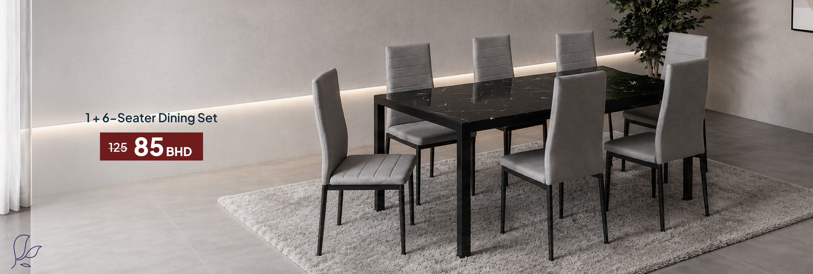SFB26-DR-CB-1 + 6-Seater Dining Set