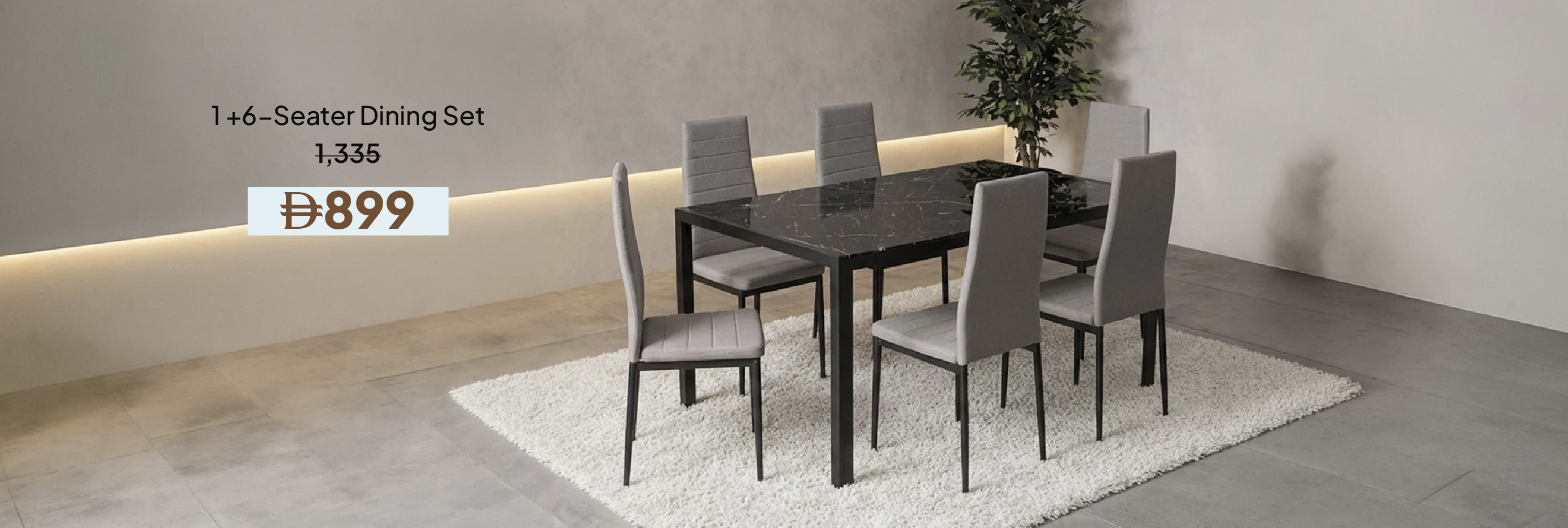 SSU26A-DR-CB-1+6-Seater Dining Set