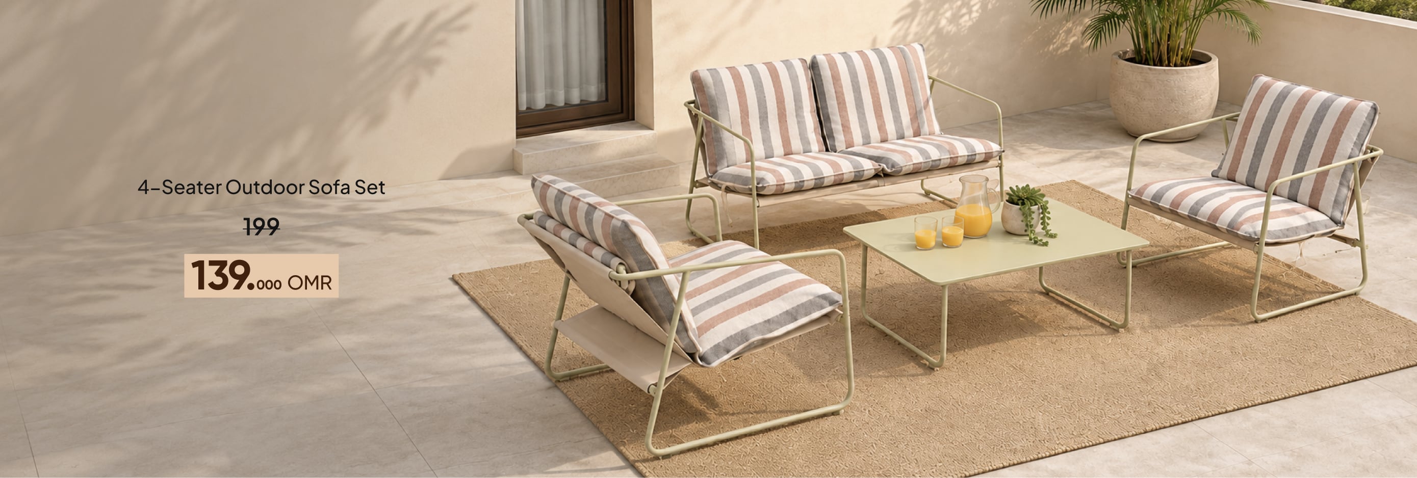 BAHO26-OD-CB-4-S Outdoor Sofa Set