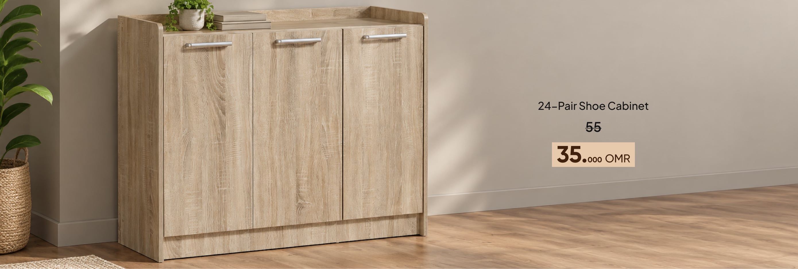 BAHO26-FA-CB-24-Pair Shoe Cabinet