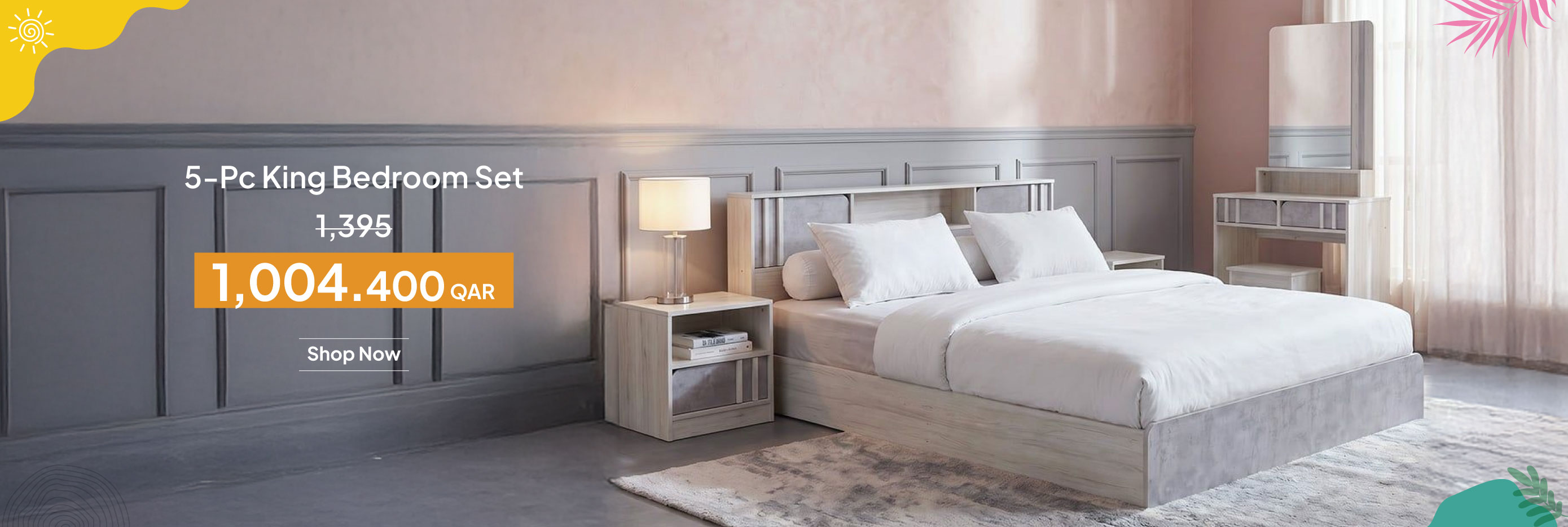 SSQ26-BR-CB-5-Pc King Bedroom Set