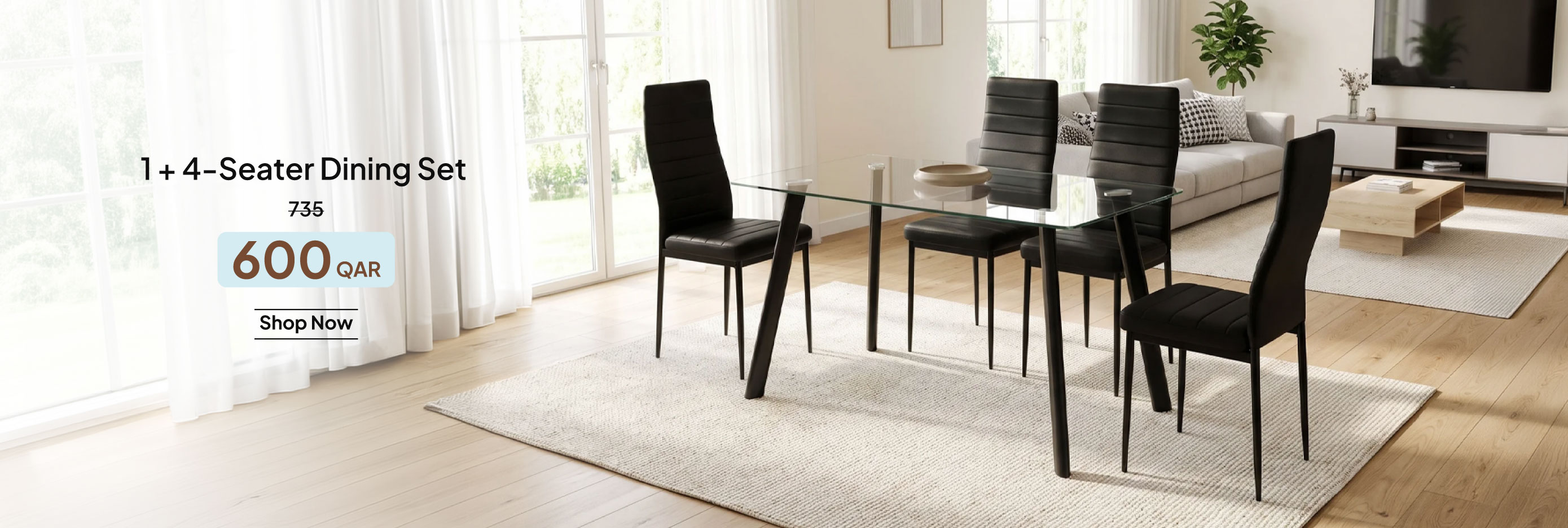 SOQ26-DR-CBS-1 + 4-S Dining Set 