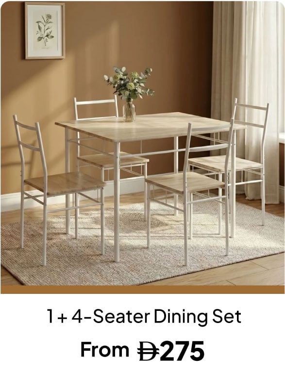 U26-LPE-Slider-1 + 4 Dining Set