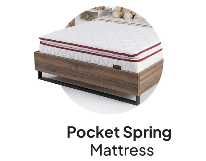 U25-Kids LP-3B-Pockt Sprng Mattress