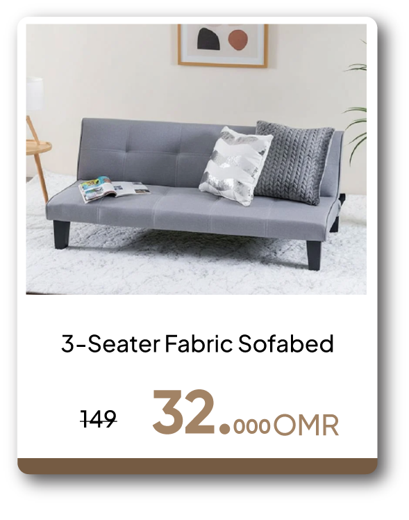 ESSO26-SD-3-Seater Fabric Sofabed