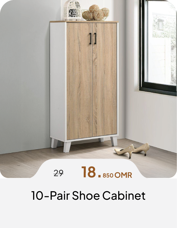 DABO26-SD-10-Pair Shoe Cabinet