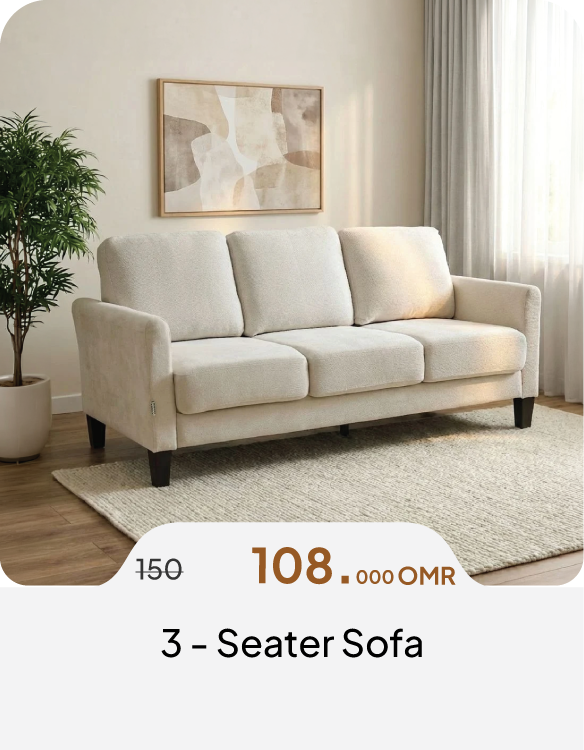 BAHO26-SD-3 - Seater Sofa 