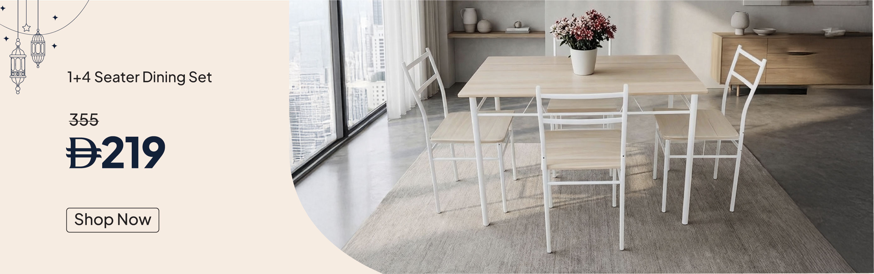 ESSU26-Dining-CB-1+4 Seater Dining