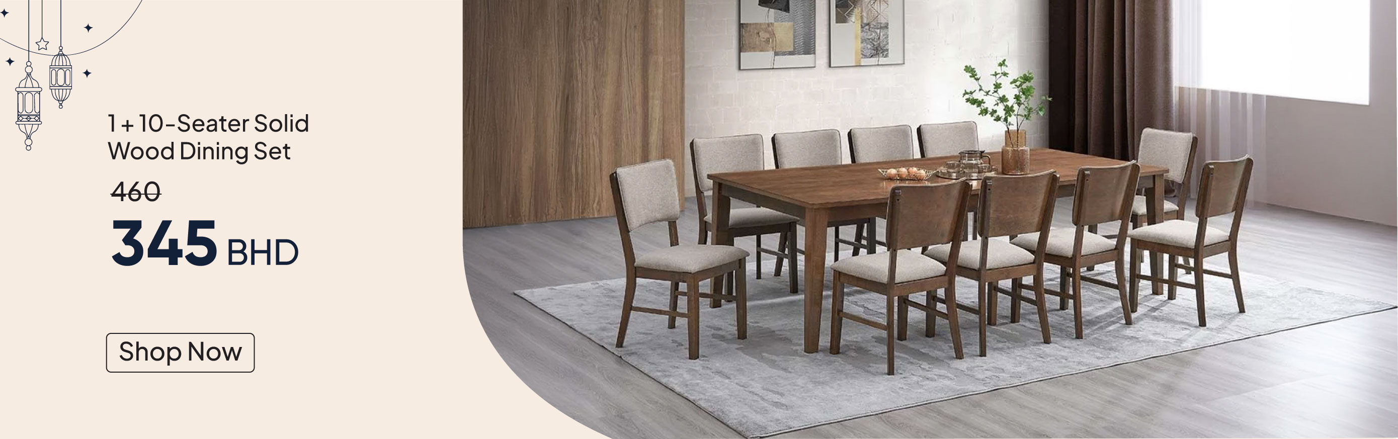 ESSB26-DR-CB-1+10S SWood Dining Set