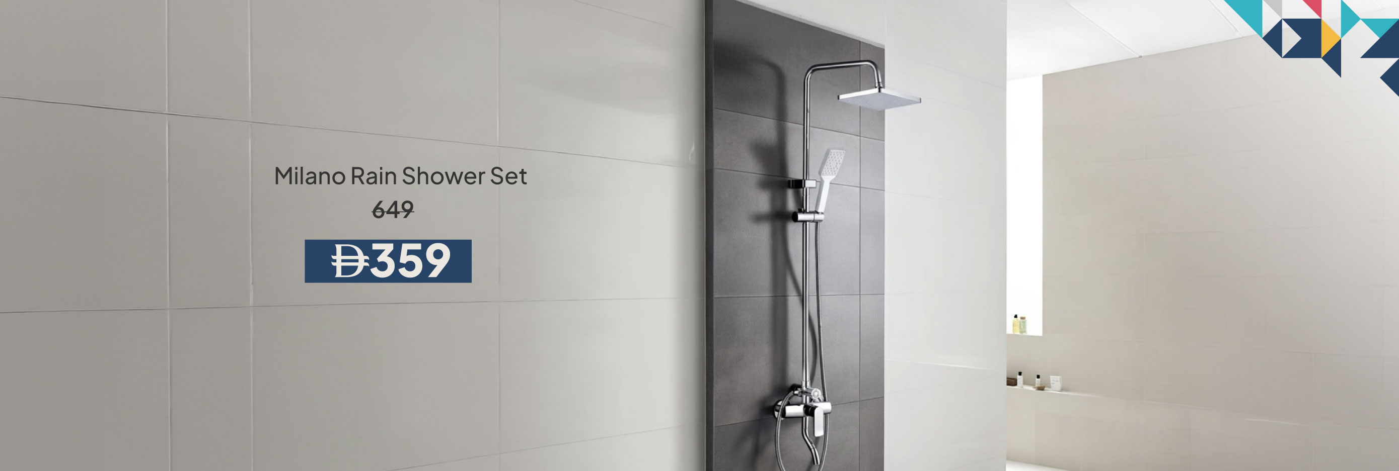 PWU26-ST-CB-Milano Rain Shower Set