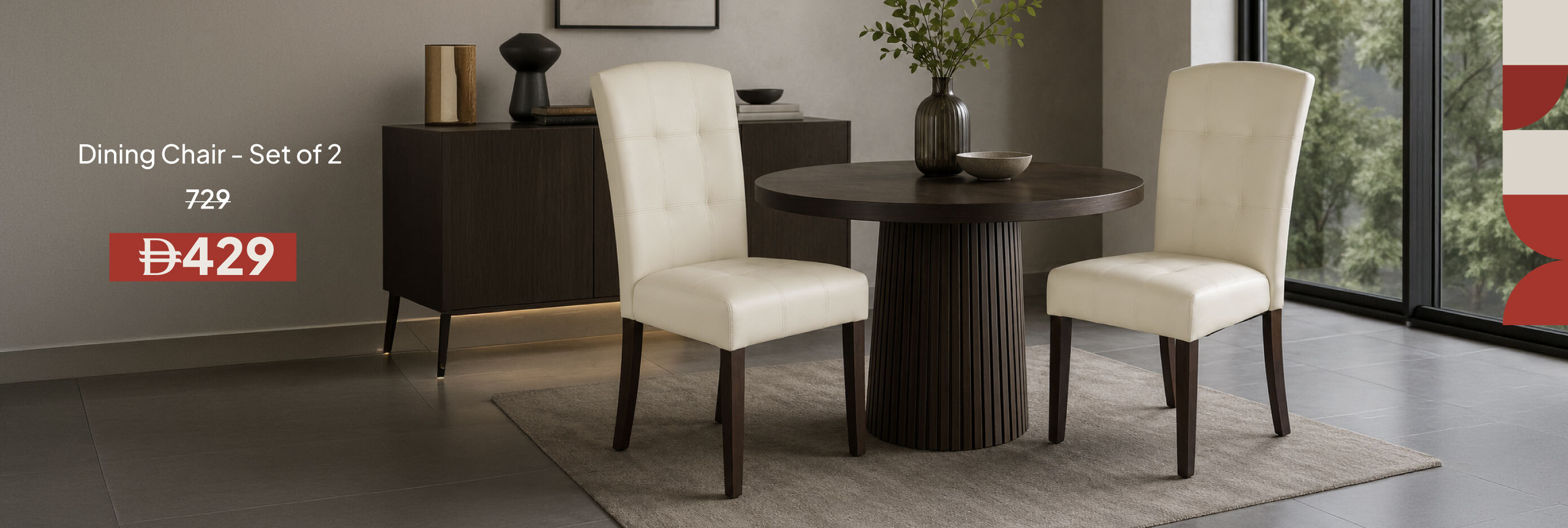 EHU26-DR-CB-Dining Chair - Set of 2
