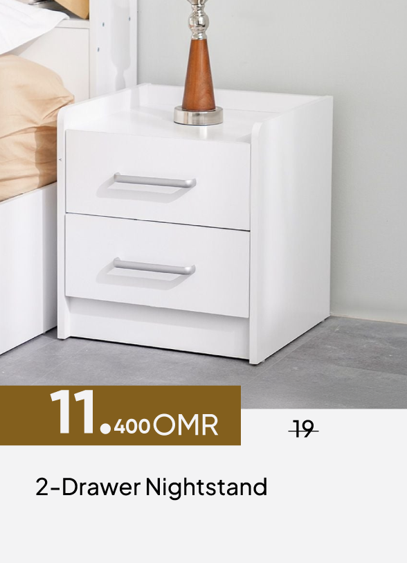 GESO26-SD-2-Drawer Nightstand