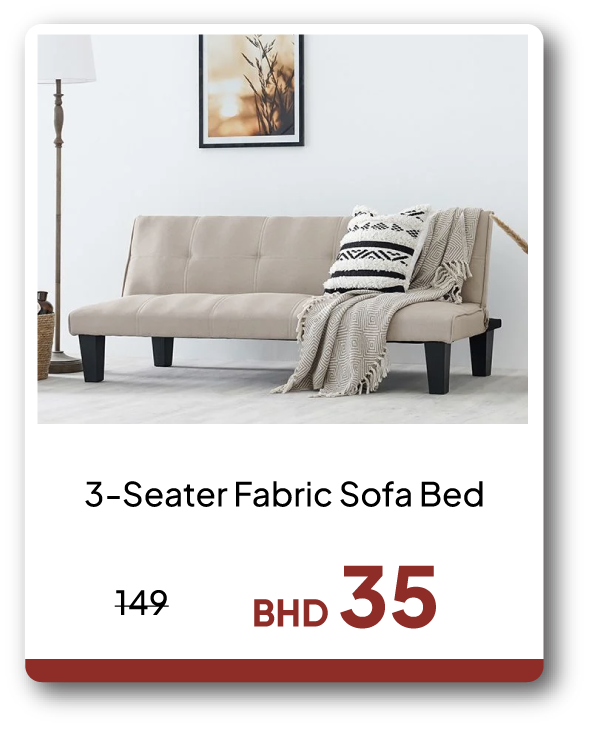 EHB26-SD-3-Seater Fabric Sofa Bed