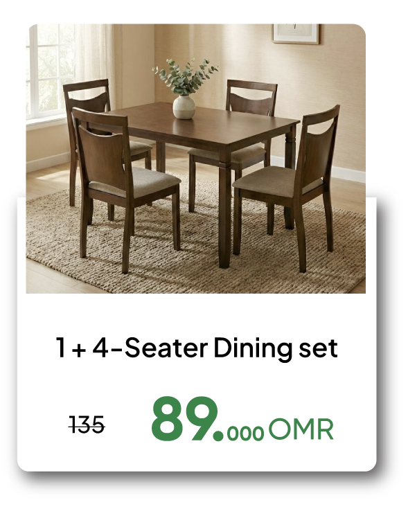 BAAO26-SD-1 + 4-Seater Dining set