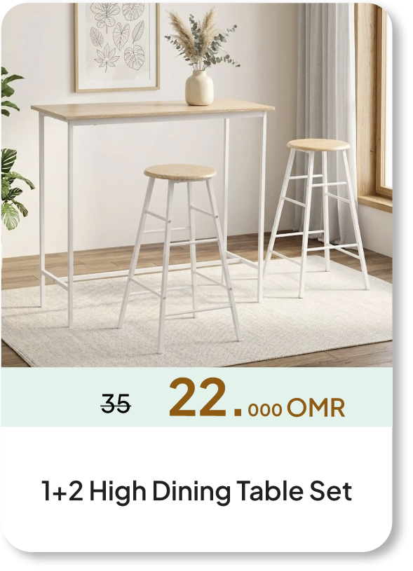 NASO26-SD-1+2 High Dining Table Set