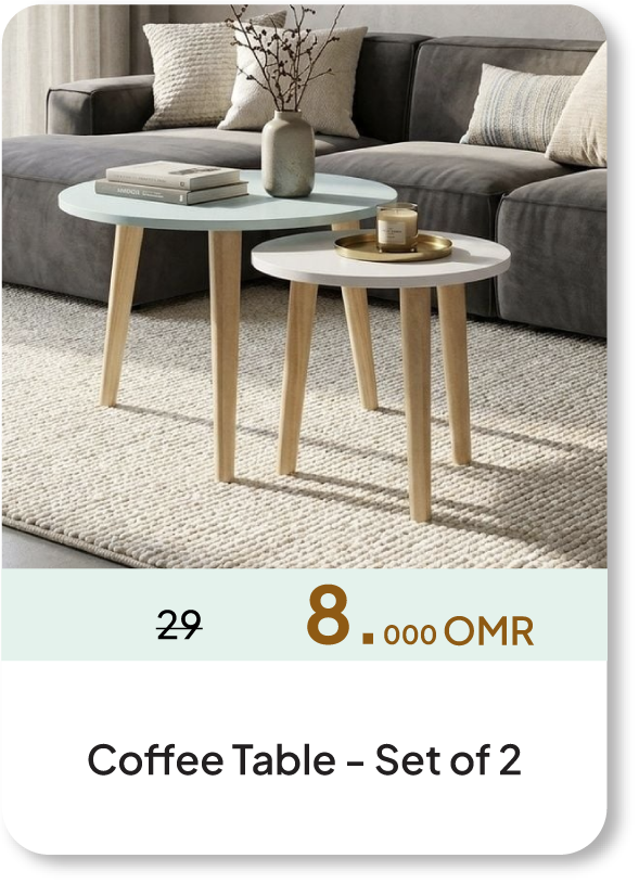 NASO26-SD-Coffee Table - Set of 2