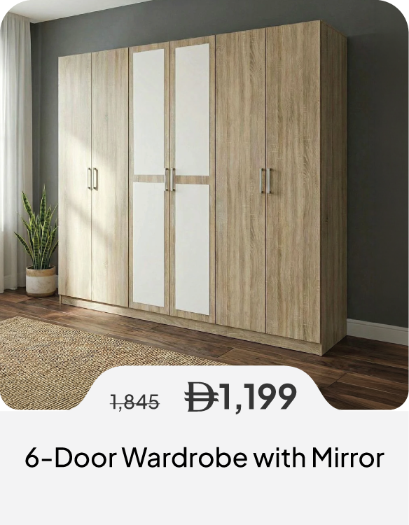 PWSSU26-SD-6-Door Wardrobe