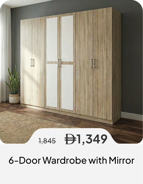 PWSSU26-SD-6-Door Wardrobe