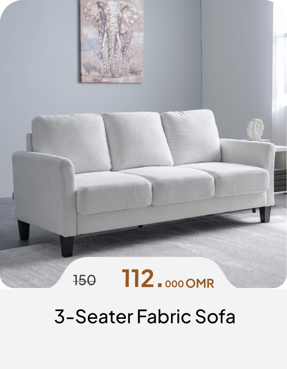 DABO26-SD-3-Seater Fabric Sofa