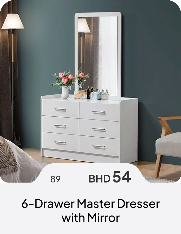 SSSB26-SD-6-Drawer Master Dresser