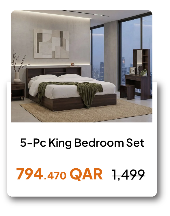 SSQ26-SD-5-Pc King Bedroom Set