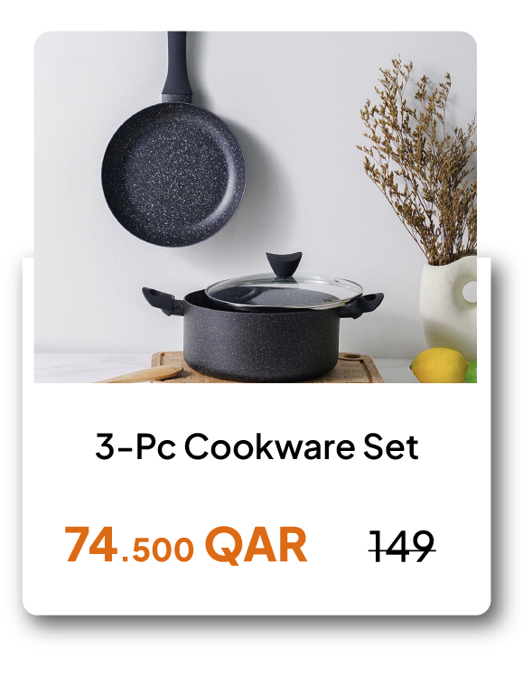 SSQ26-SD-3-Pc Cookware Set