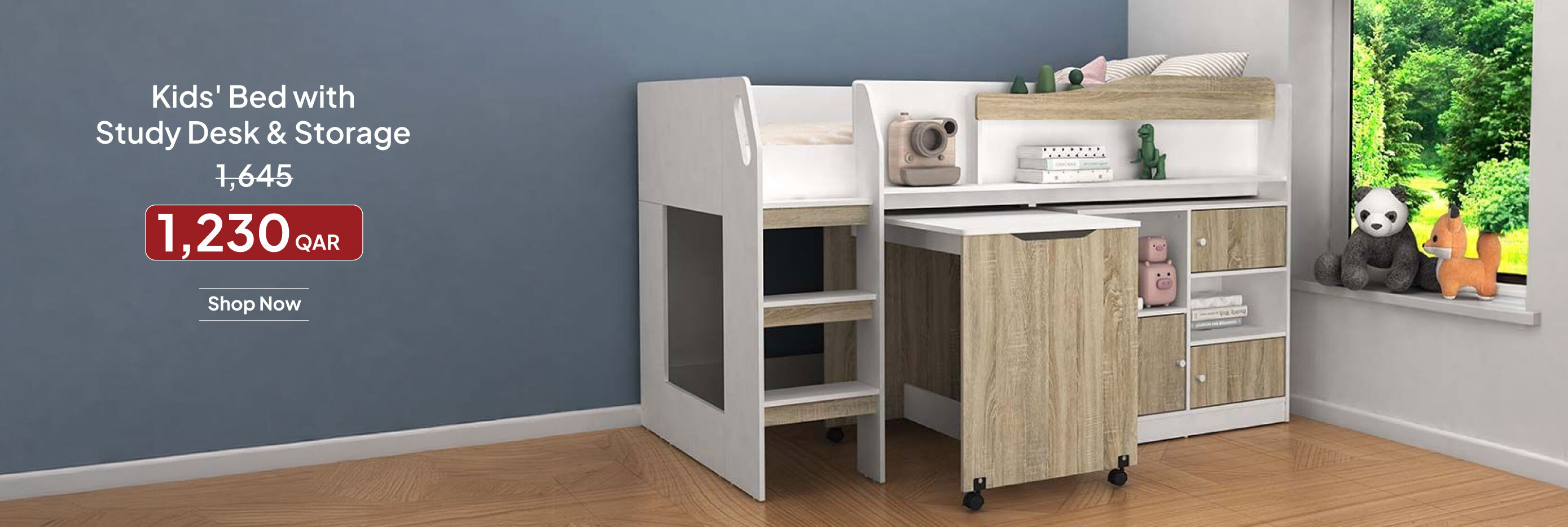 SOQ26-Kids-CBJ-Kids' Bed w/ SD & S