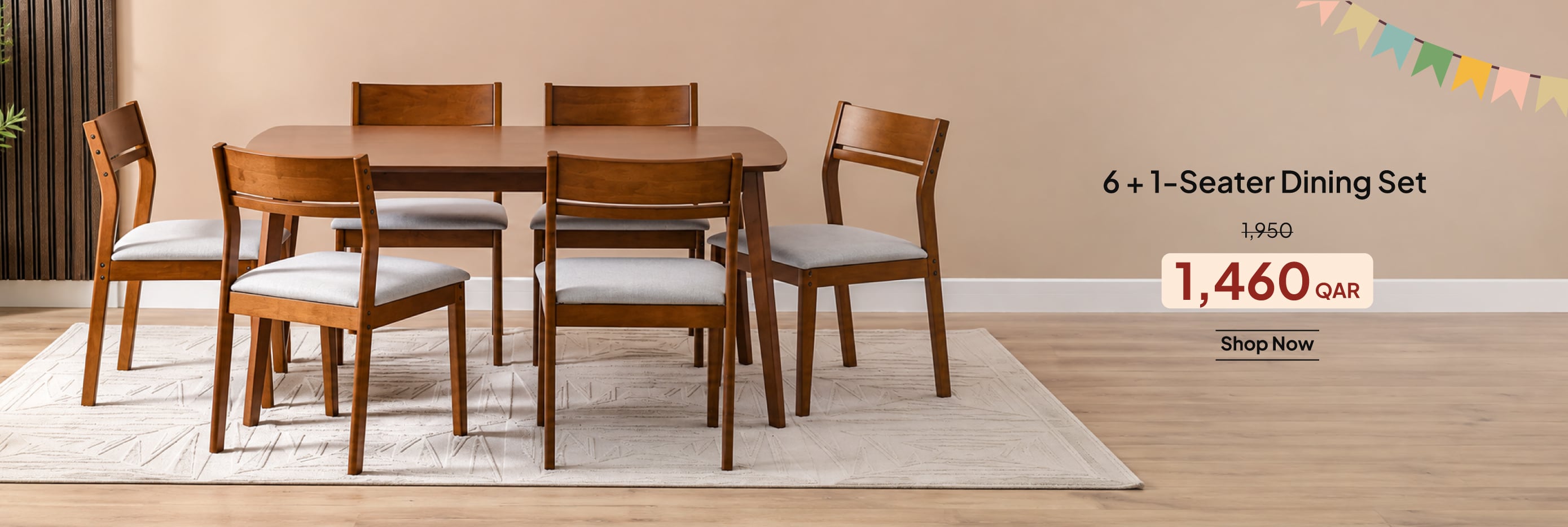 HFOQ26-DR-CB-1 + 6-S Dining Set 