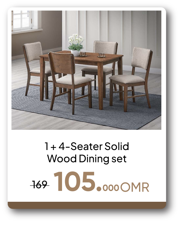 PRO26-SD-1+4S Solid Wood Dining set