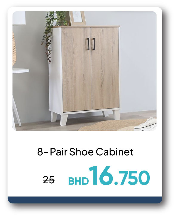 PWB26-SDF-8-Pair Shoe Cabinet