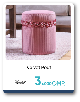 NSSO26-SD-Velvet Pouf