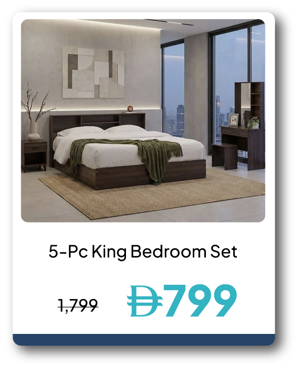 PWU26-SD-5-Pc King Bedroom Set