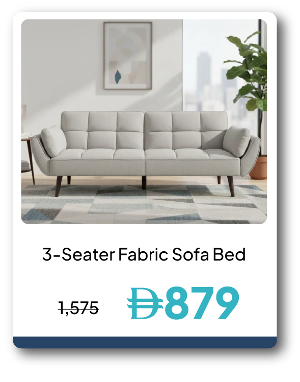 SRSU26-SD-3-S Fabric Sofa Bed - 1