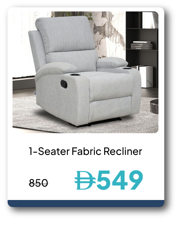 SRSU26-SD- 1-S Fabric Recliner 