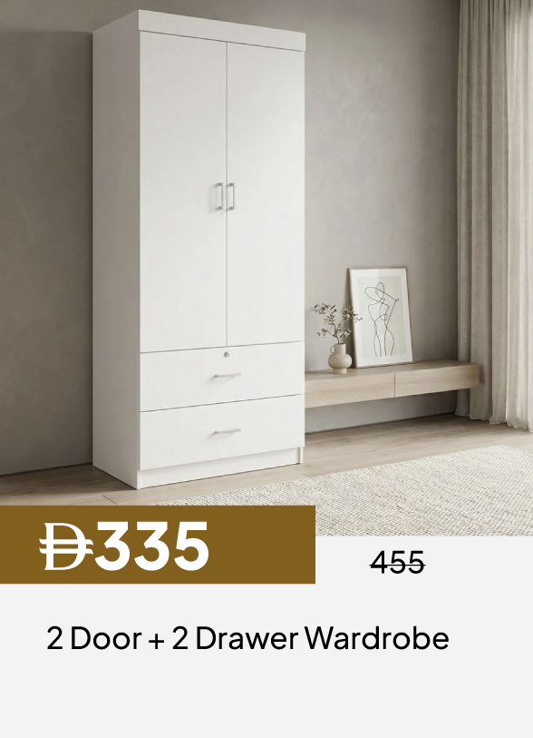 GESU26A-SDF-2Door+2 Drawer Wardrobe