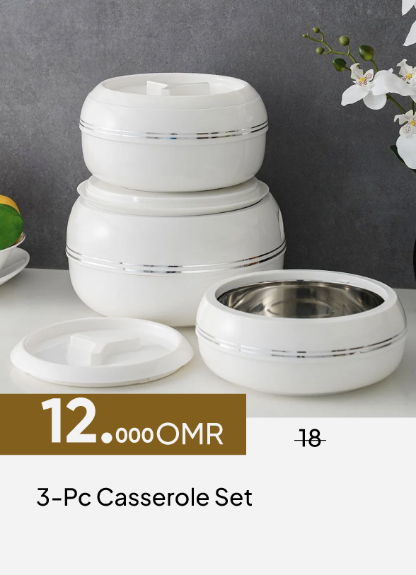 GESO26-C&C-3-Pc Casserole Set 