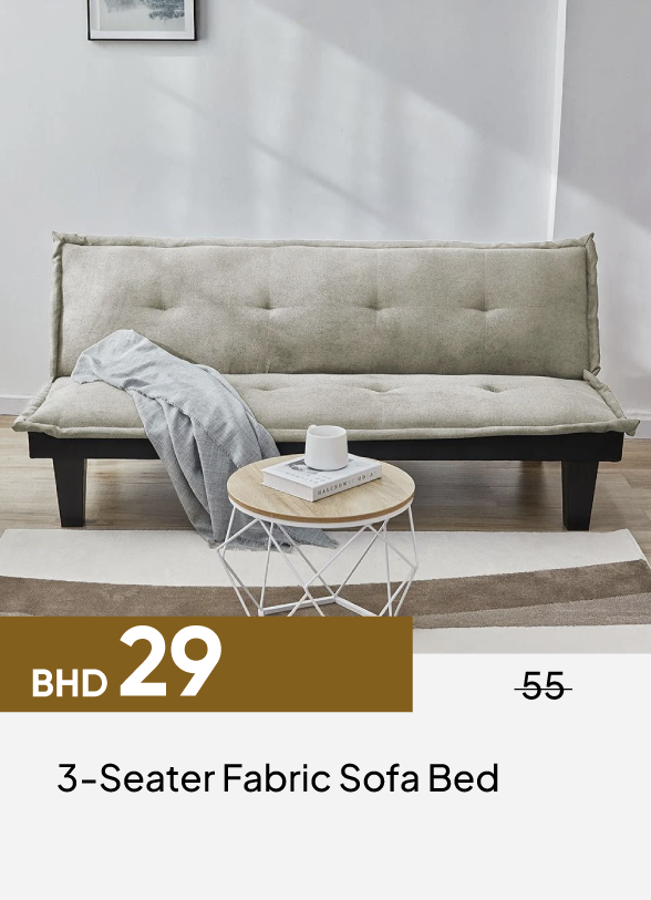 GESB26-SDF-3-Seater Fabric Sofa Bed