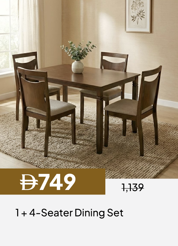 ESSU26-SDM-1 + 4-Seater Dining Set
