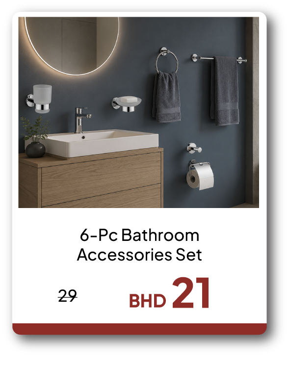 EHB26-SD-6-Pc Bathroom Accessories