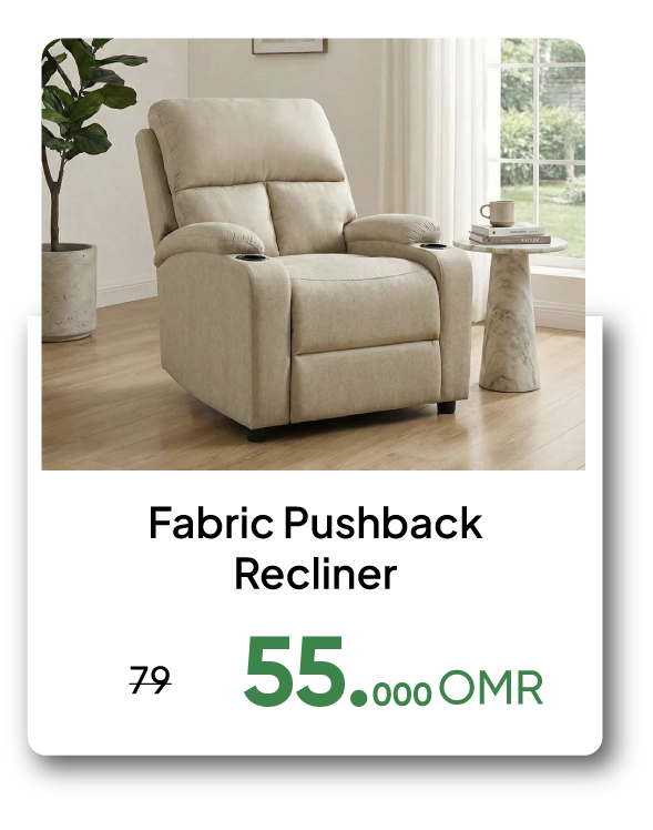 BAAO26-SD-Fabric Pushback Recliner
